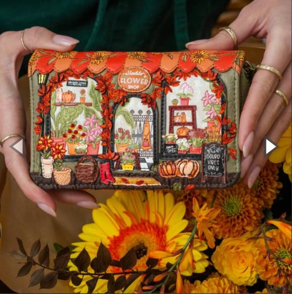 Medium ziparound wallet | Flower shop Amber edition | Vendula London