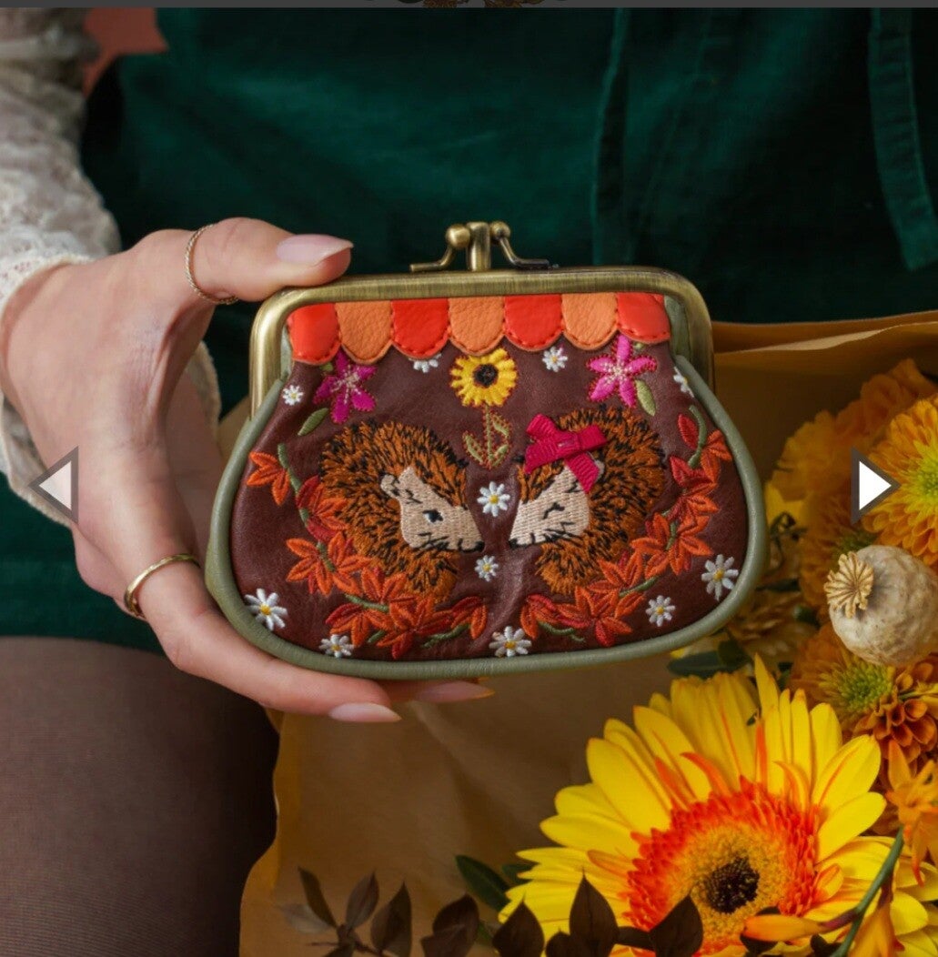 Clipper coin purse | Flower Shop Amber Edition | Vendula London