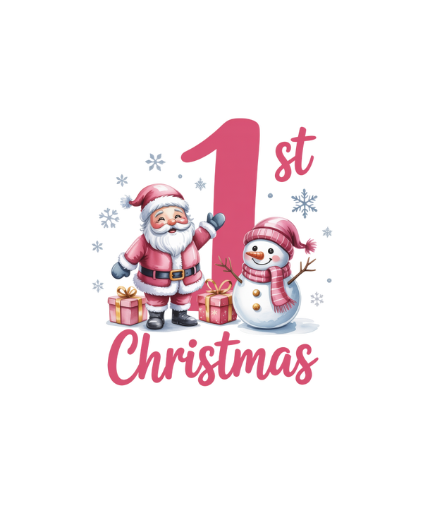 my first christmas pink