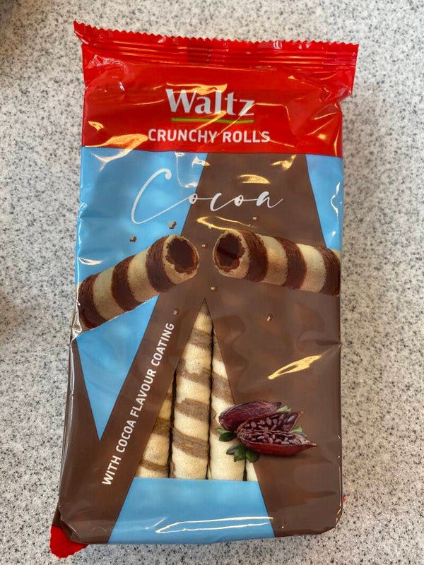 Crunchy Rolls Cocoa 170g Waltz