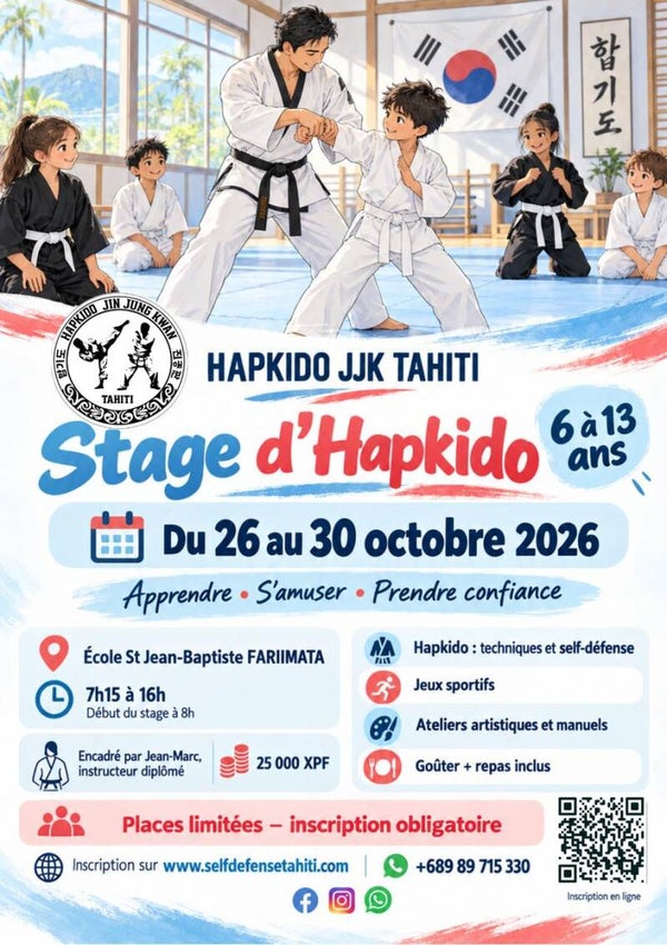 Stage Vacances Octobre 2026