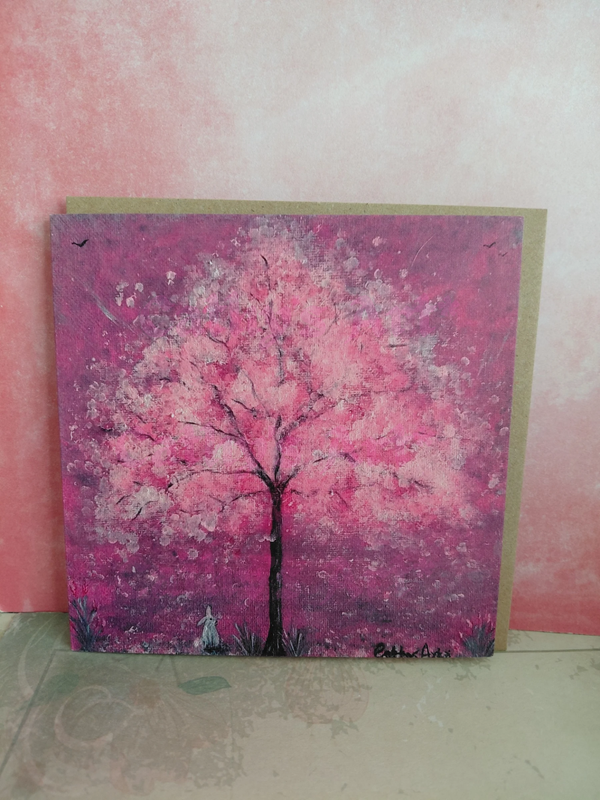 "Pink Blossom" Greeting Card
