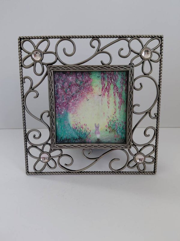"Wonderland" Original mini framed acrylic painting