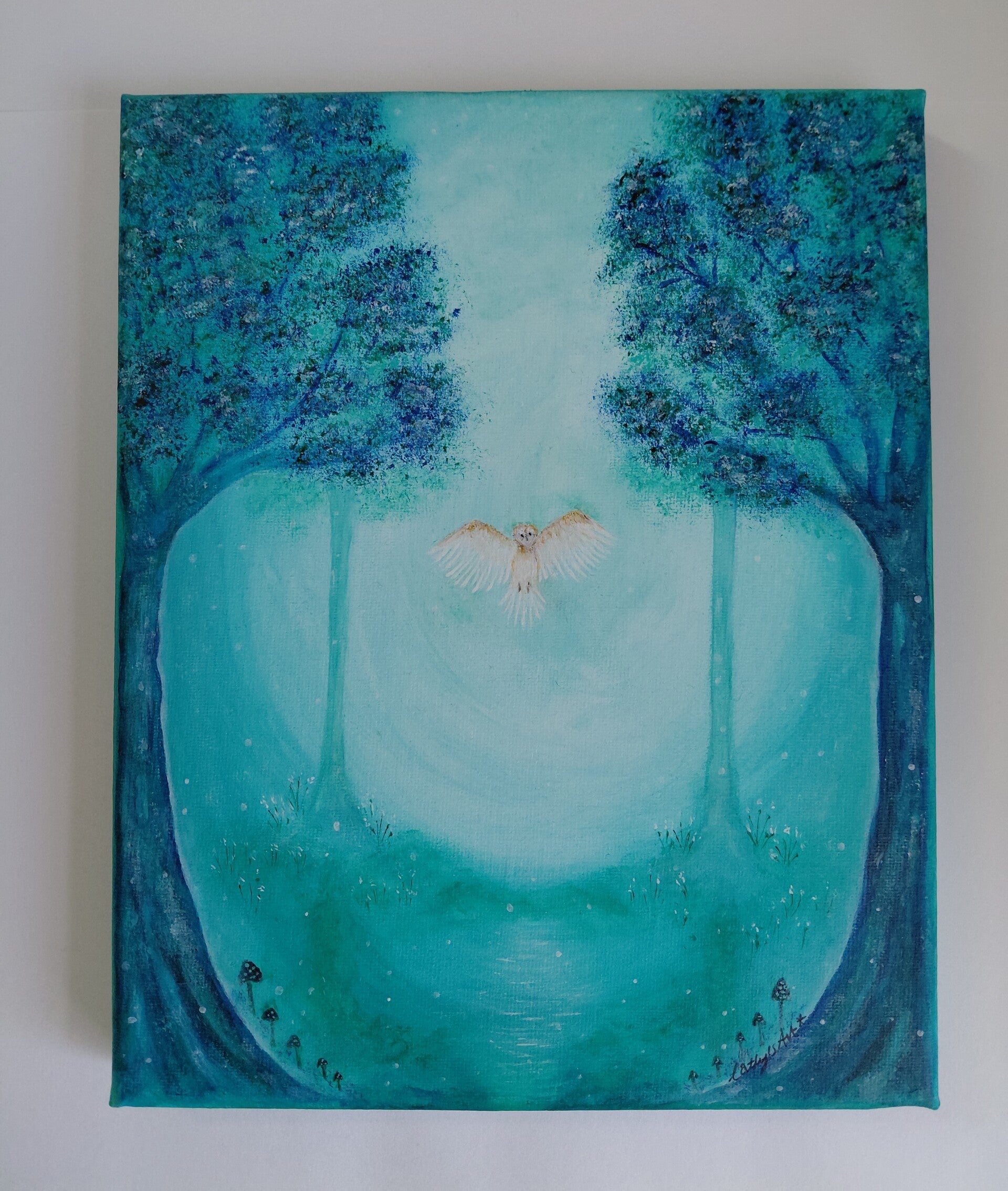 "In The Forest" Original acrylic painting