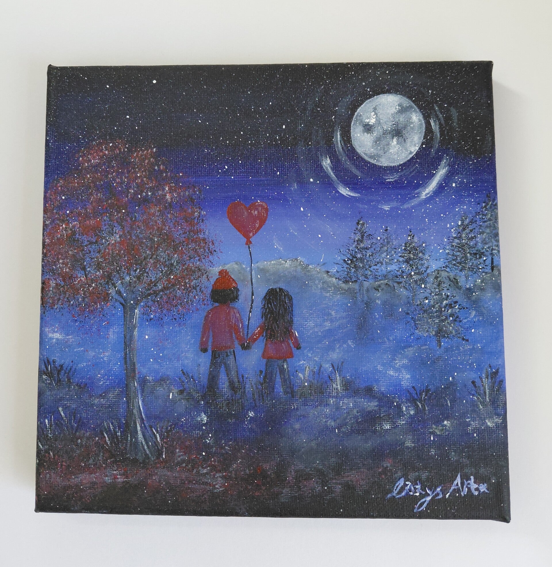 "Love" Original acrylic canvas painting