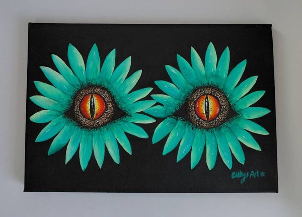 "Aye Aye" Original acrylic canvas painting
