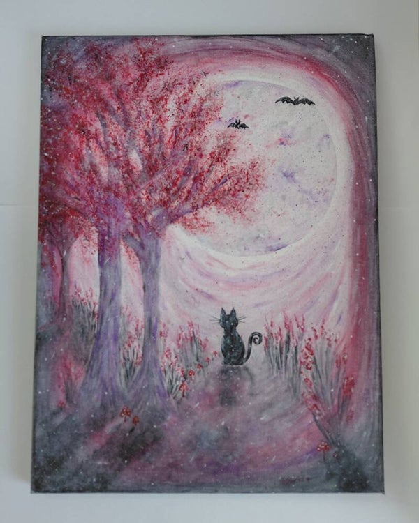 "Still of the Night" Original acrylic canvas painting