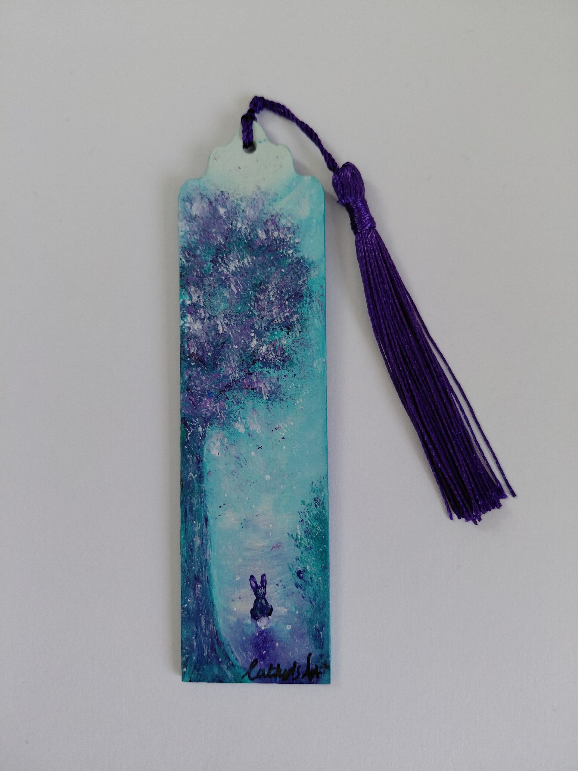 "Enchantment" original painted bookmark