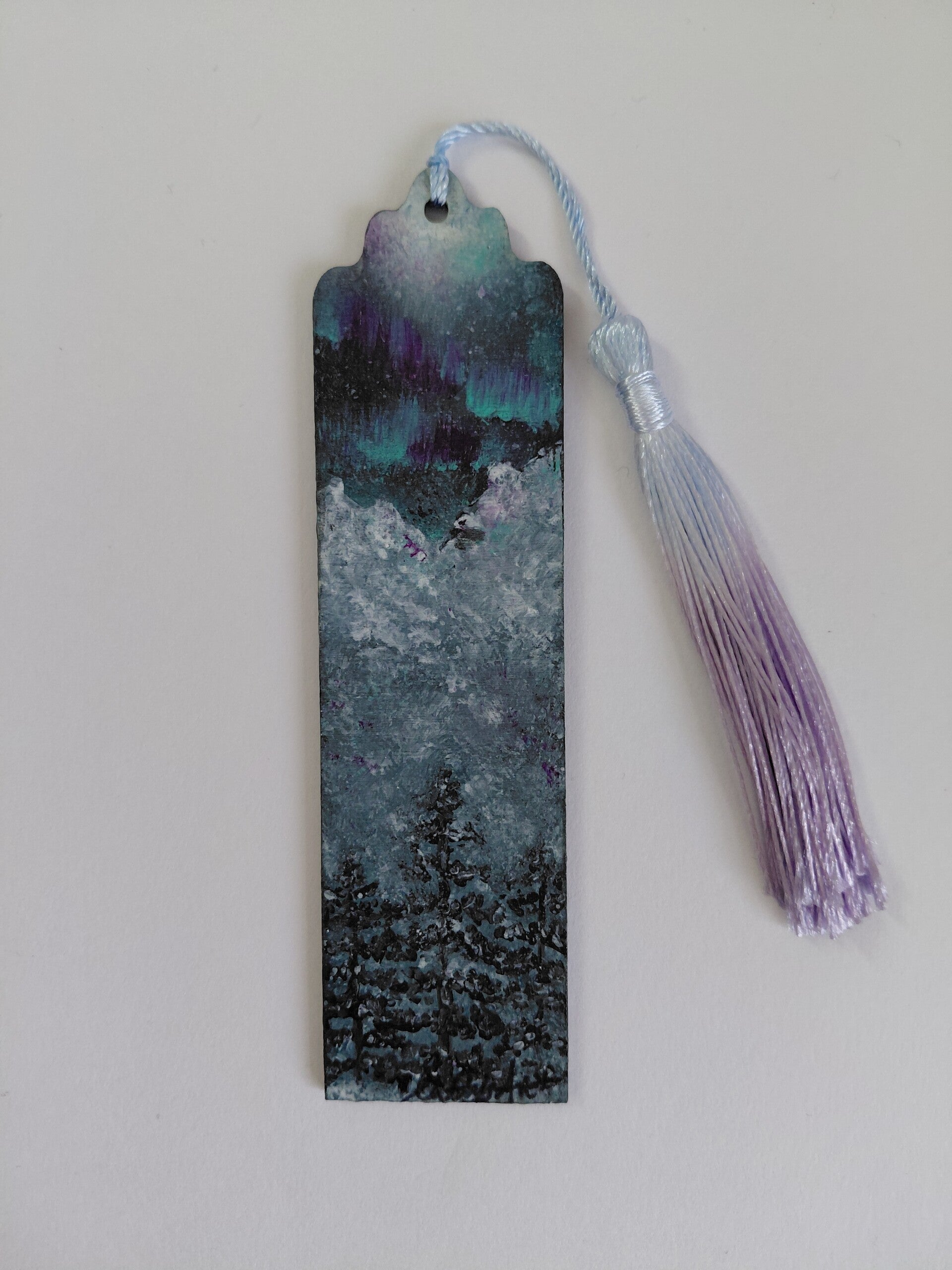 "Magical Sky" Original hand painted bookmark.