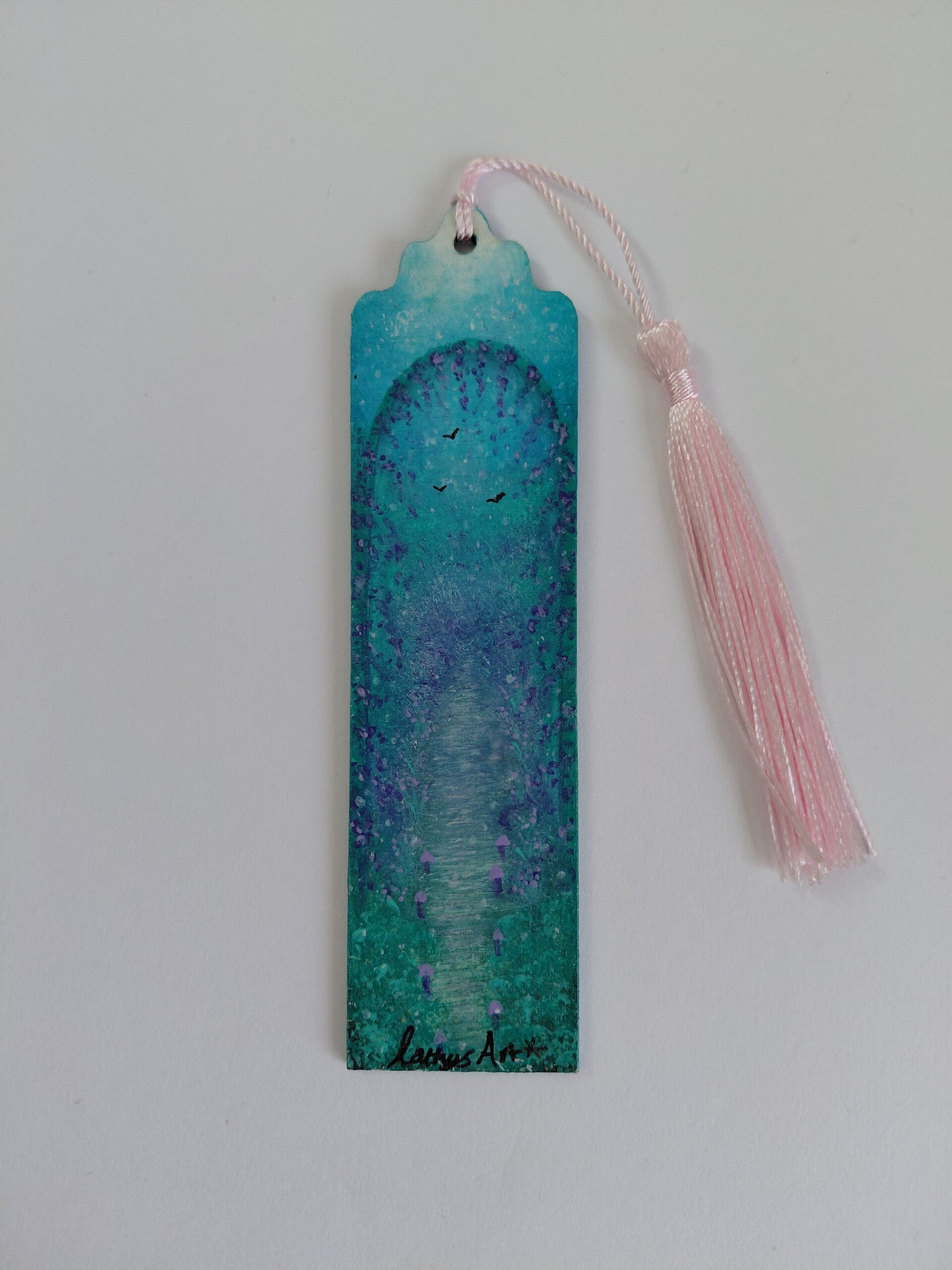 "The Secret Garden" Original hand painted bookmark
