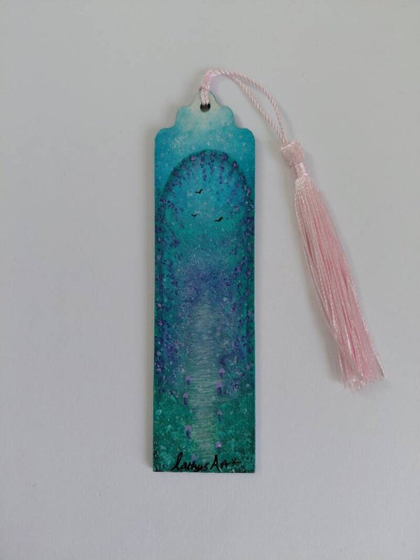 "The Secret Garden" Original hand painted bookmark