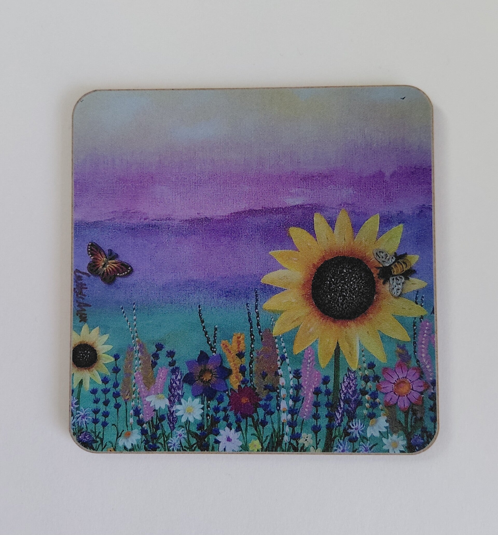 "Flowers Of My Dreams" Printed Coaster