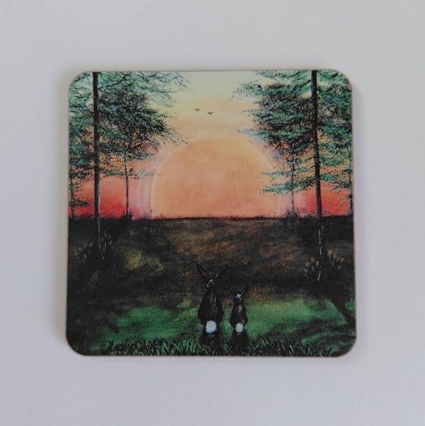 "Tranquil Sunset" Coaster