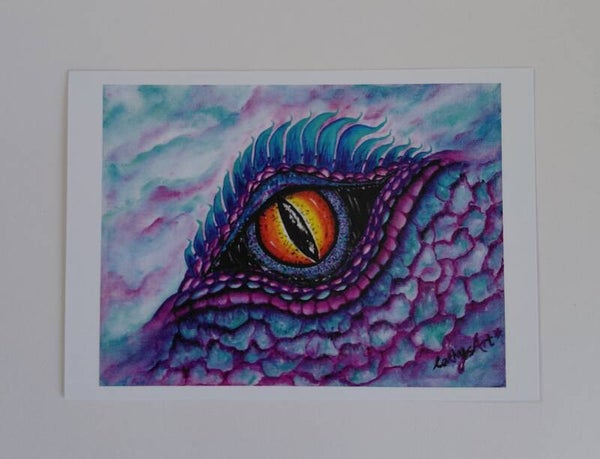"Dragon's Eye" printed postcard