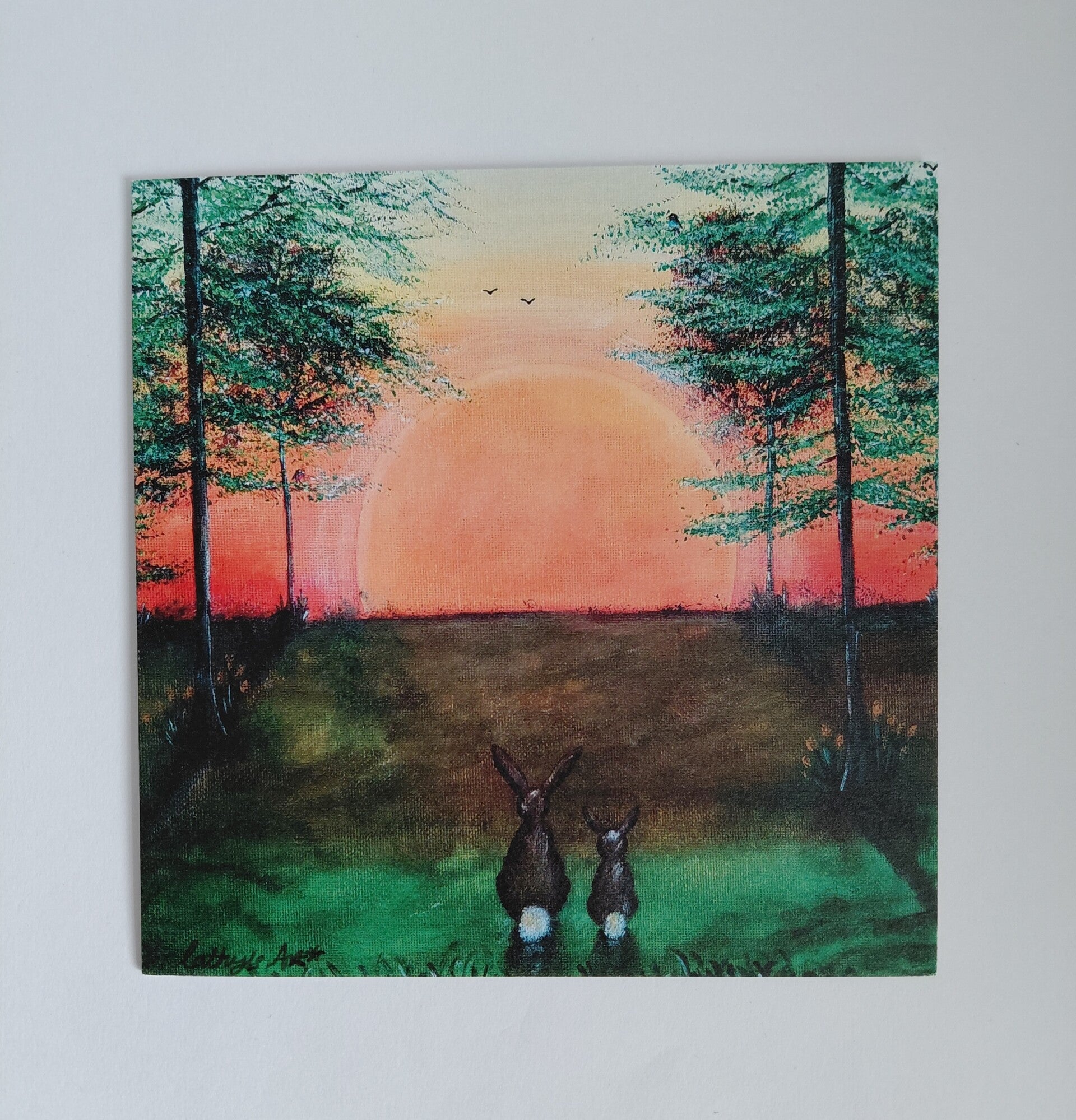 "Tranquil Sunset" Greeting Card