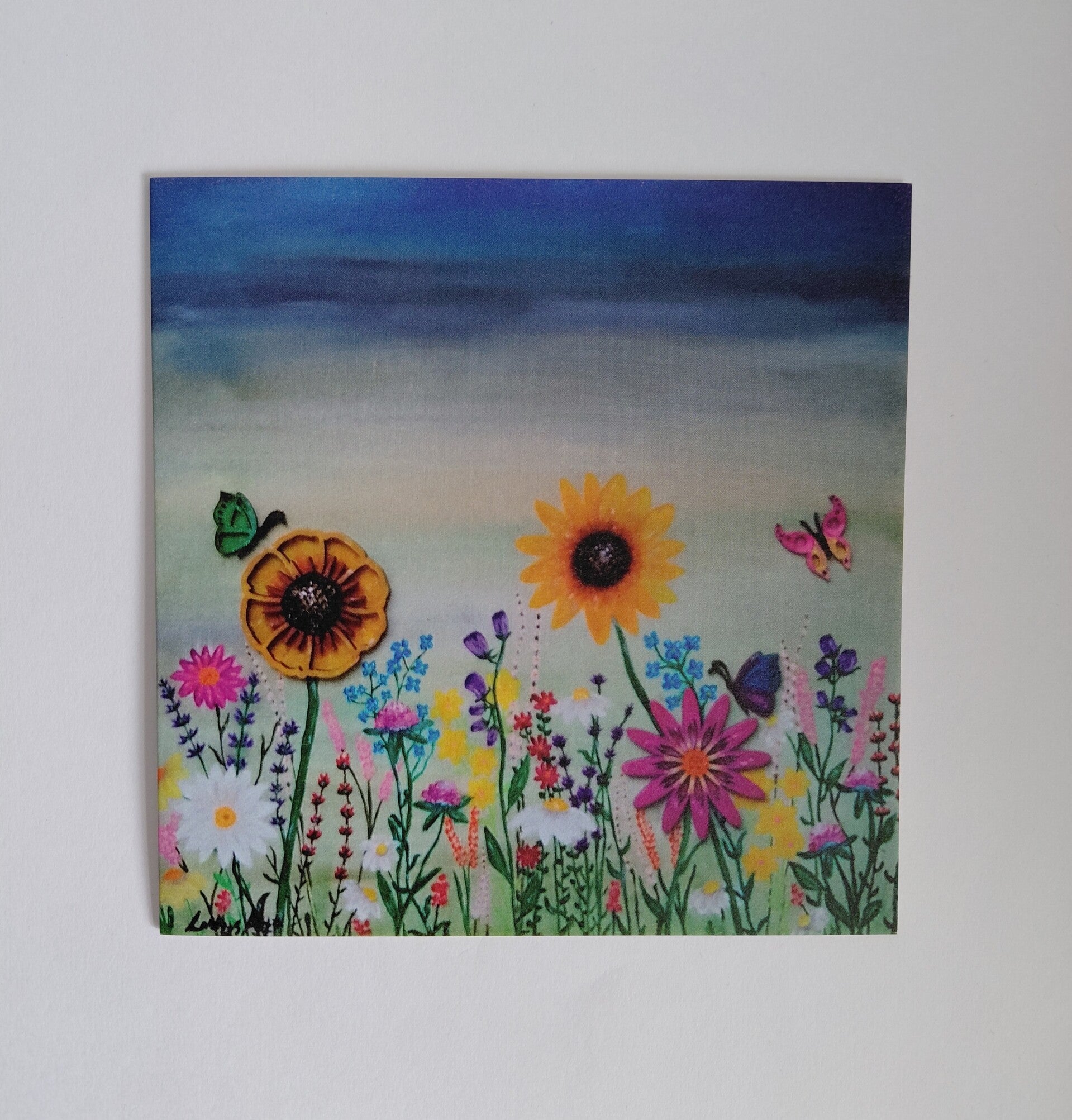 A collection of blank greeting cards featuring original acrylic artwork by Cathy's Art*