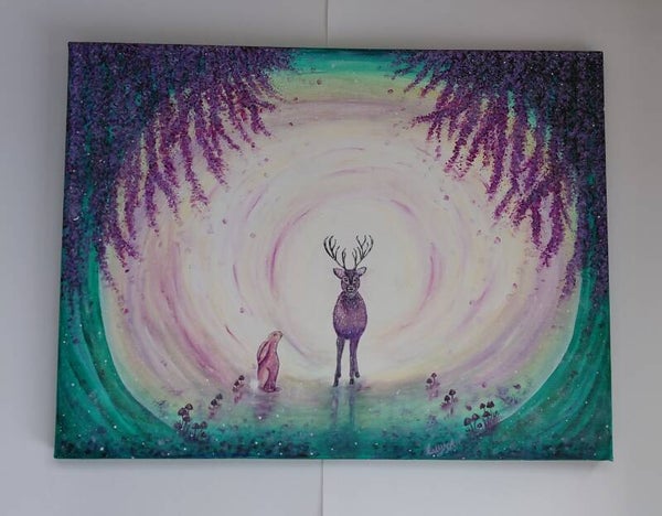 "Magical Realm" Original acrylic canvas painting