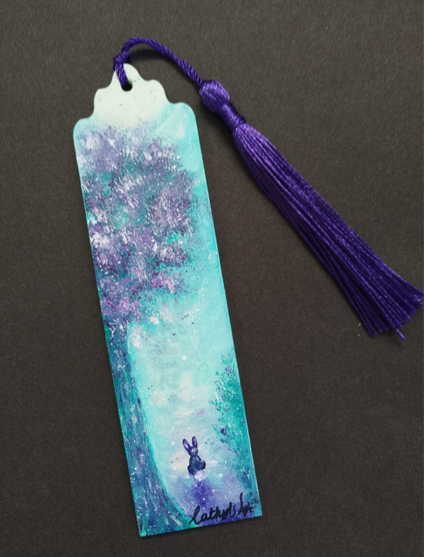 "Enchantment" original painted bookmark