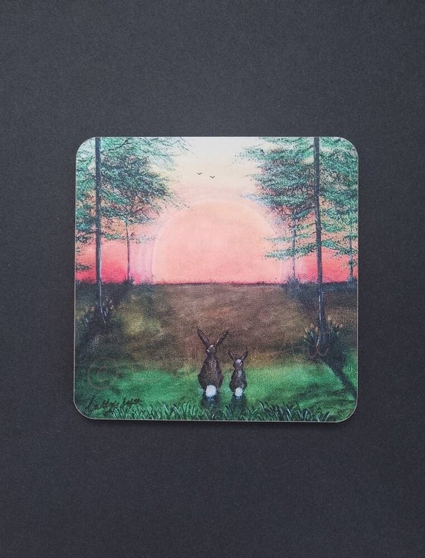 "Tranquil Sunset" Coaster