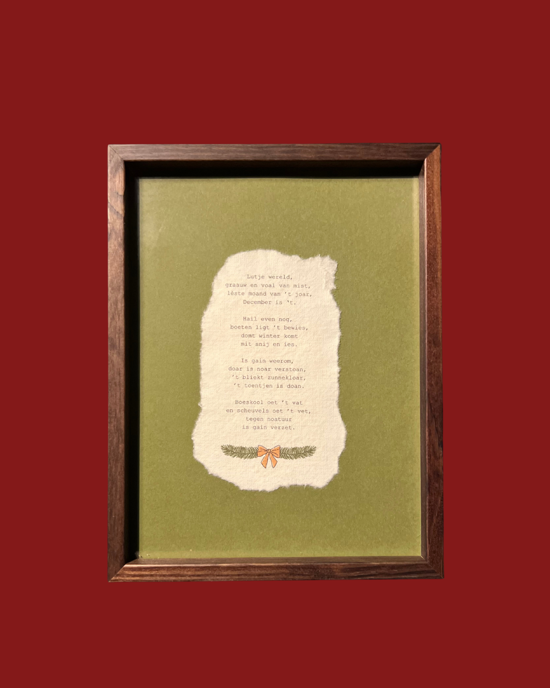 Kerstcadeau 'Lutje wereld'