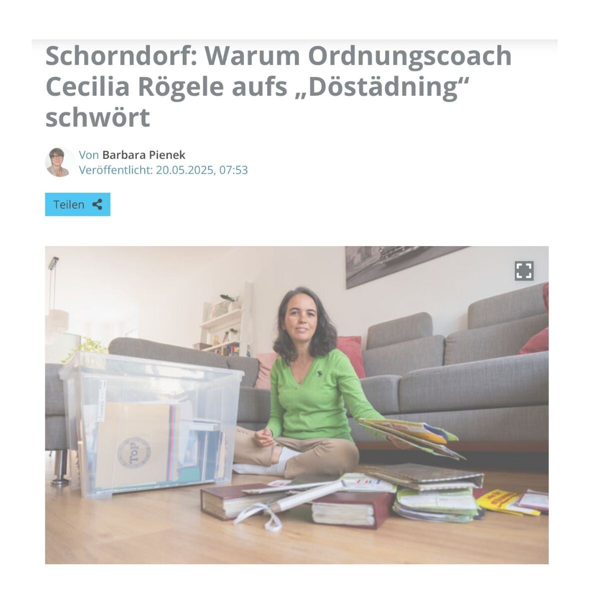 Cecília Rögele Döstädning Totereinigung