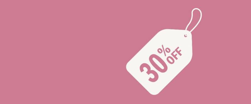 30 Prozent Rabatt
