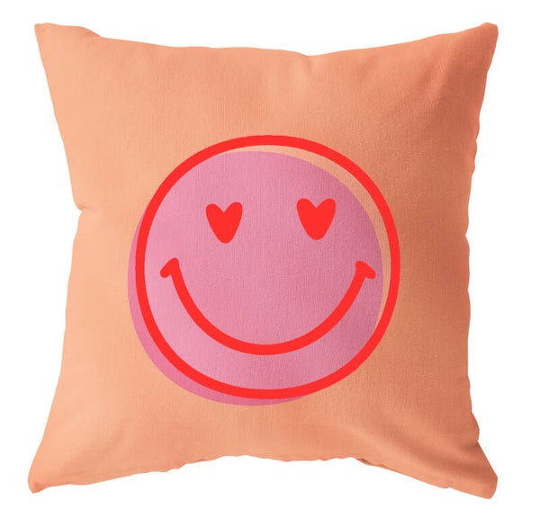Buitenkussen smiley