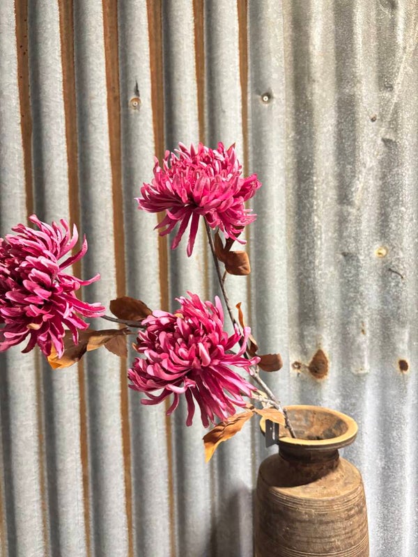 Kunstbloem Chrysanthemum Spider lila 78 cm