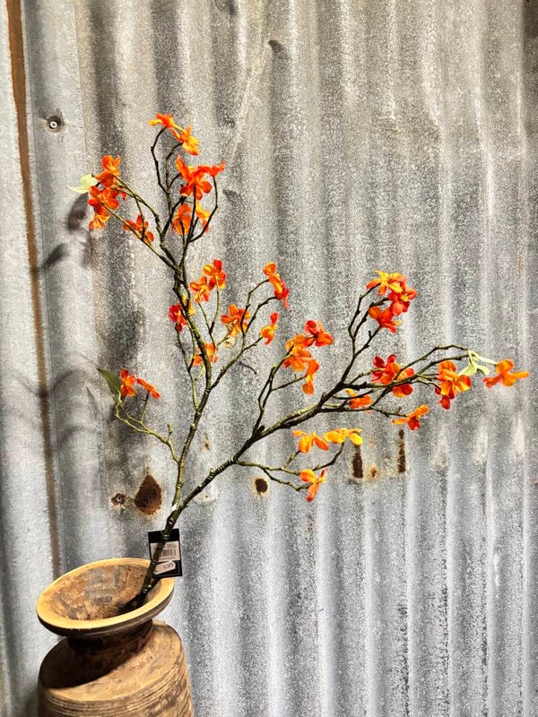 Kunstbloem Malus oranje 86,4 cm