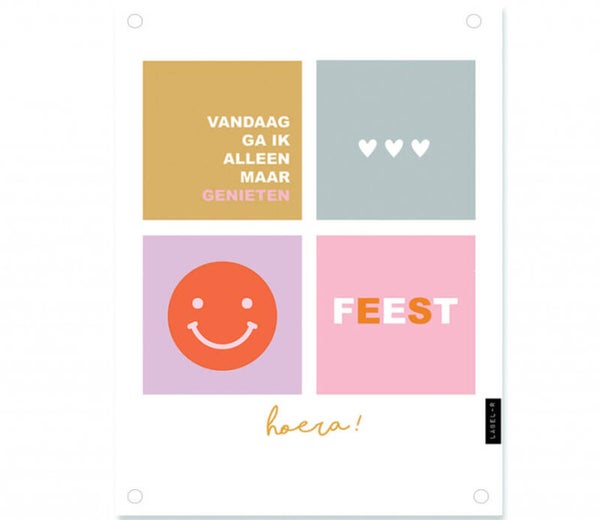 Tuinposter feest