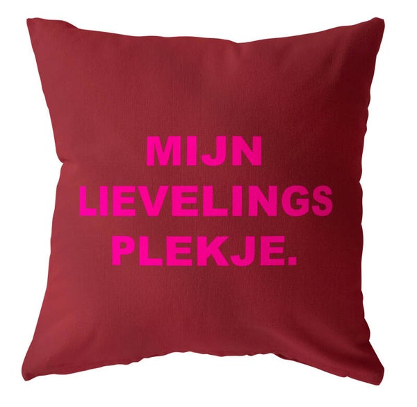 Buitenkussen lievelingsplekje
