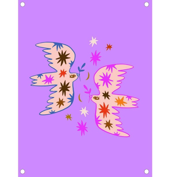 Tuinposter lovebirds