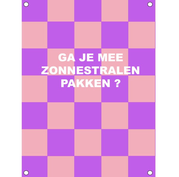 Tuinposter zonnenstralen