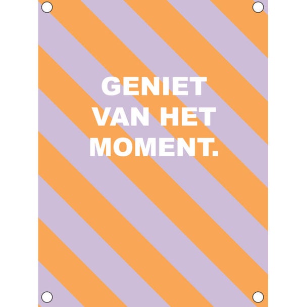 Tuinposter geniet