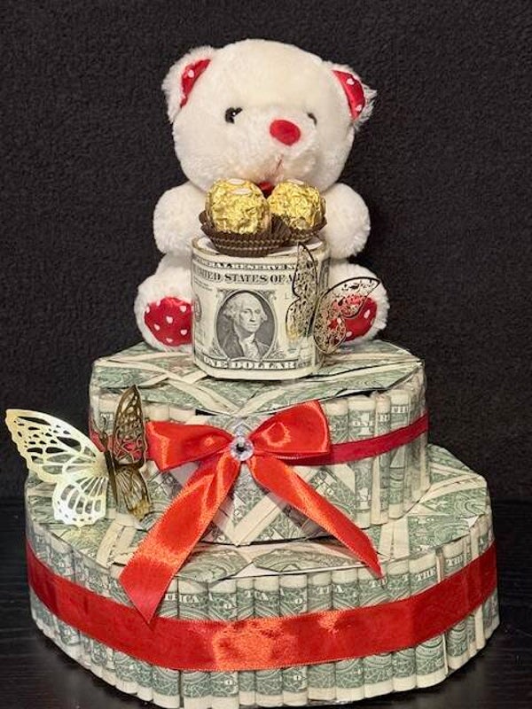 Happy Birthday money cake