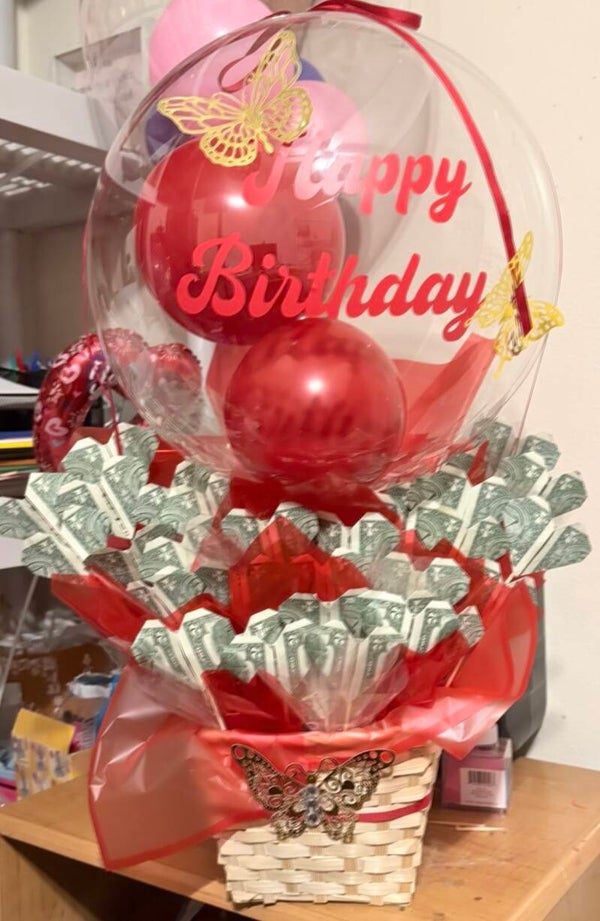 Red bobo balloon