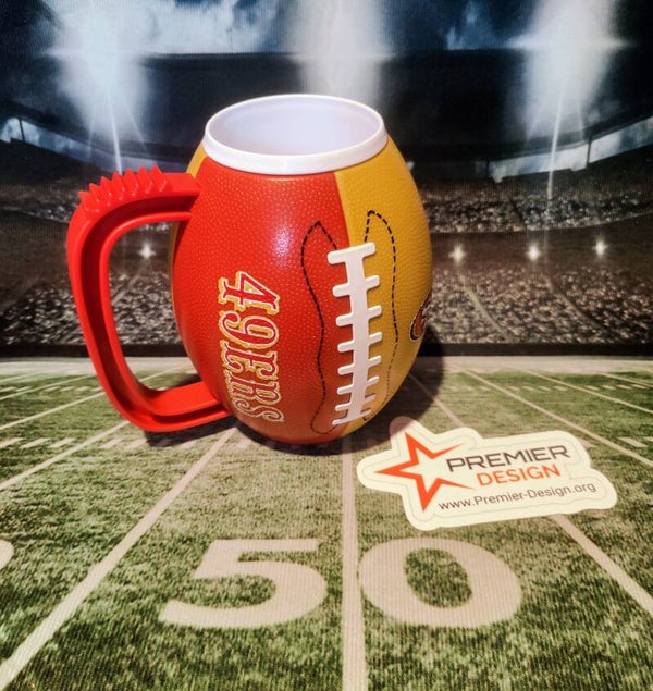 San Francisco 49ERS 24oz. Football Shaped Mug