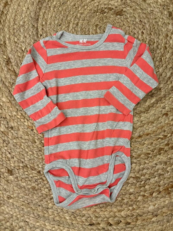 Romper (grijs/roze)
