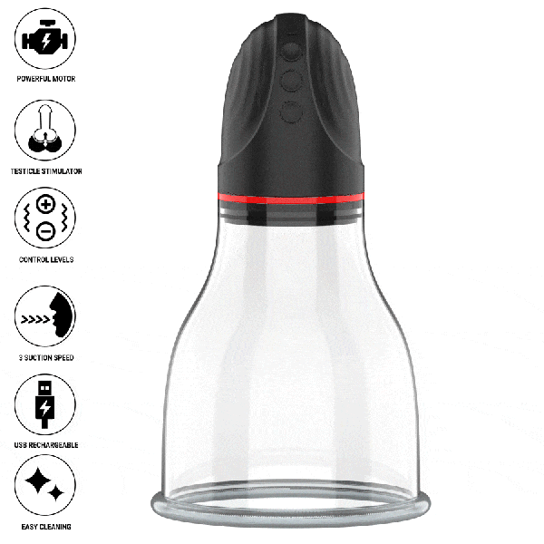 XPAND LITE POMPE À TESTICULES AUTOMATIQUE 3 NIVEAUX D'ONDES STIMULANTES GRIS