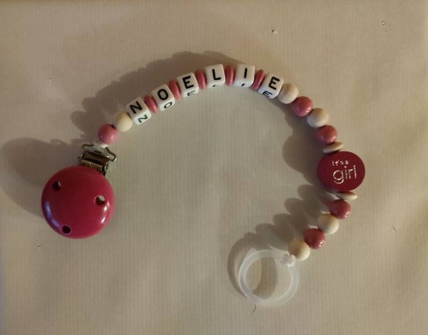 Nuggi-Ketteli inkl. Ring und Namen