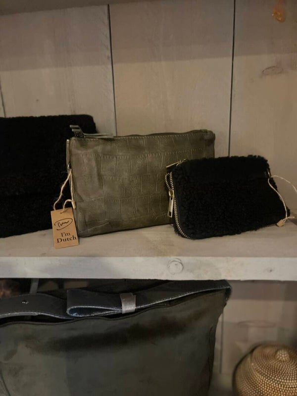 Dark green schoudertasje / crossbody Sheffield