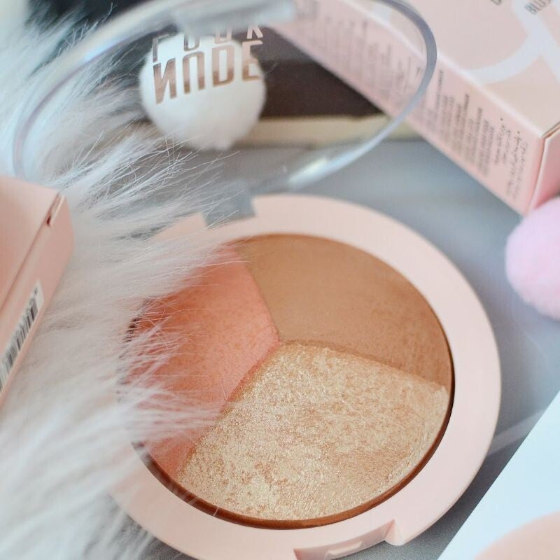 Nude Look Baked Trio Face Powder