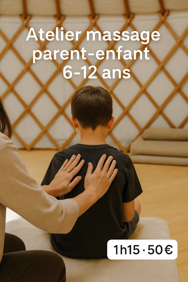 E carte cadeau 🤗 Atelier Massage Parent & Enfant  (pour les enfants de 6 à 12 ans)