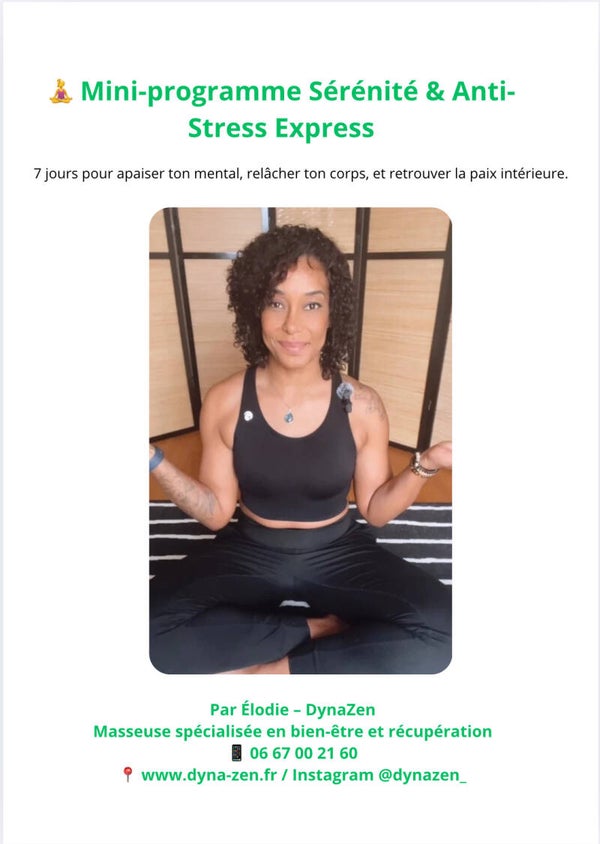 🌿 Sérénité & Anti-Stress Express – Mini-programme 7 jours