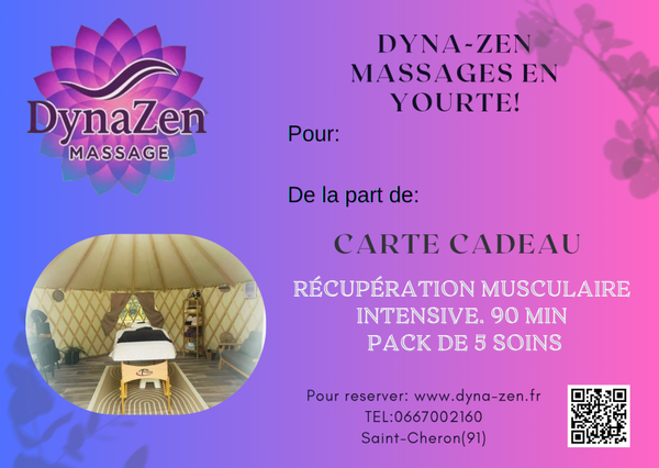 E carte cadeau 🔥 Pack 5 soins – Récupération Musculaire Intensive 🔥