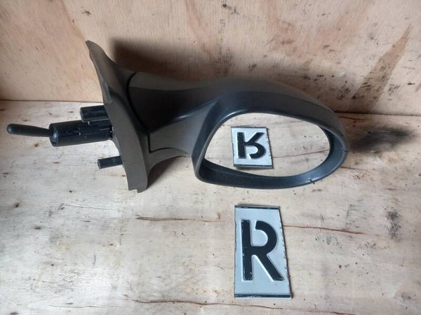 Renault Twingo II Spiegel Rechts Hand Zwart