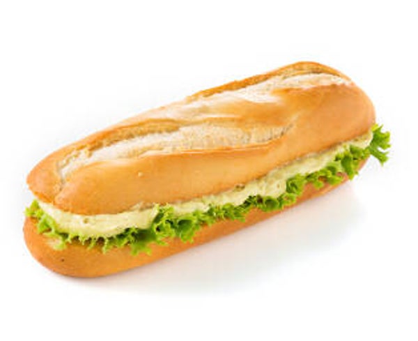 Broodje kip kerrie salade