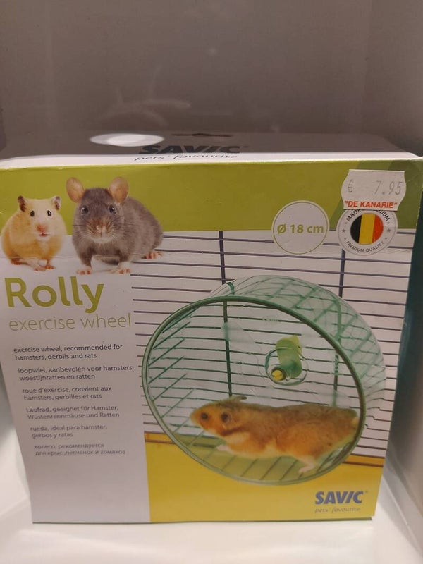 Savic Rolly exercise wheel 18 cm blauw