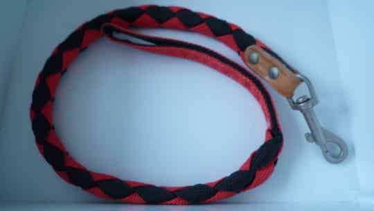 Leiband rood/zwart 85 cm
