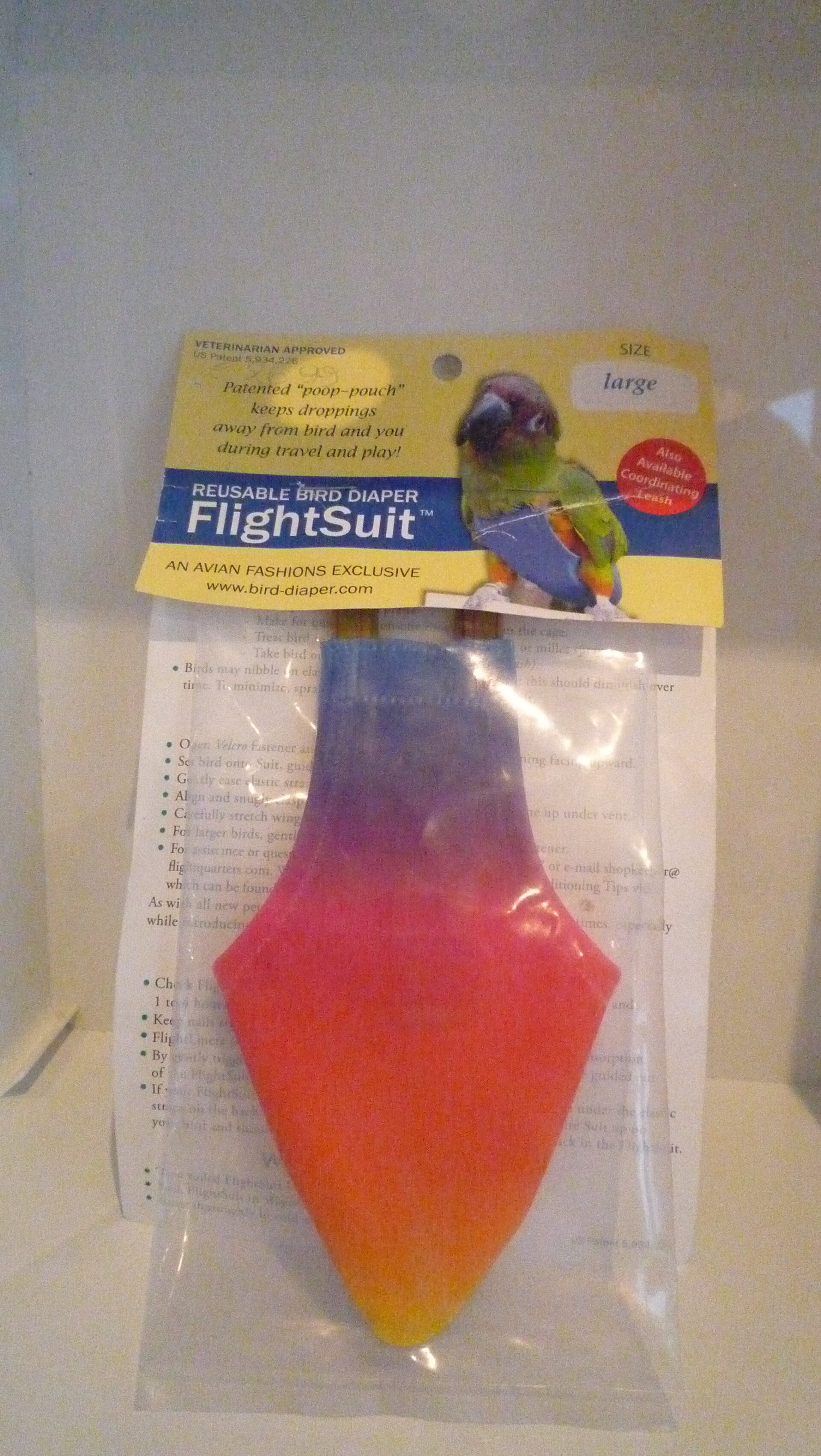 Bird diaper poepopvanger maat L